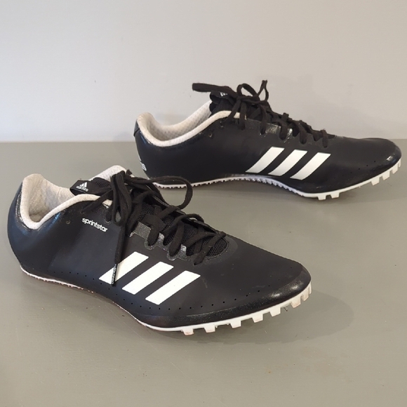 adidas Sprintstar Spikes Core‎ CP9697 Black Mens size 11.5 Running Sprint Shoes - Picture 1 of 12